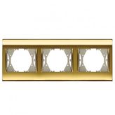 Viko Panasonic Thea Blu Gold + Dore Üçlü Çerçeve