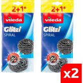 Vileda 2 Paket 3'lü Çelik Bulaşık Teli - 2'li