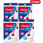 Vileda Turbo Yedek Paspas %100 Mikrofiber – 4 Adet