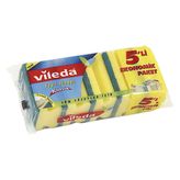 Vileda Yeşil Oluklu 5'li Bulaşık Süngeri