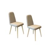 Vina Mini İkili Sandalye Sedef Krem,Krem