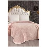 Vinaldi Emboss Çift Kişilik Battaniye, 220X240 Polyester Battaniye Pudra