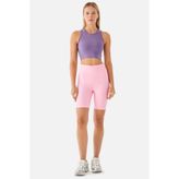Violet Biker Pembe Spor Tayt