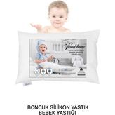 Vionel Home 200 gr 35x45 Beyaz Antialerjik Bebek Yastık Boncuk Silikon Pamuklu Kılıf