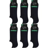 Vip 6'lı Bambu Sneakers Erkek Çorap - Siyah - 40 - 44