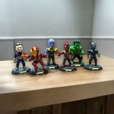 Vıp Iron Man Captain America Thor Hulk Black Widow ve Hawkeye 6lı Karakter Set Karakter Oyuncakları - Renkli