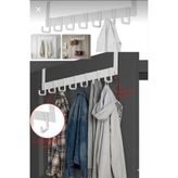 vipgross METAL BEYAZ Amerikan Kapı Arkası Askılık Organizer Ve Mutfak Banyo GEYİK MODEL Kapı Arkası Askılık