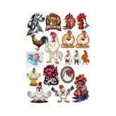 Virüs Sticker Set-3 15 Parça Telefon, Tablet, Defter, Laptop Sticker