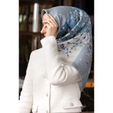 Vissona Twill İpek Eşarp Bebe Mavi