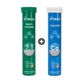 Vitago Multivitamin 20 Efervesan Tablet + Calcium 20 Efervesan Tablet