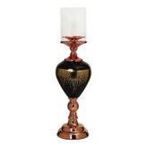 Vitale 47 cm AK.JE0005 Amber Bronz Şamdan