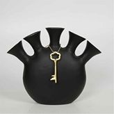 Vitale Anahtarlı Siyah Vazo 8*36*29 cm