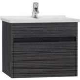 VitrA 54737 S50 60 cm Hasiente Siyah Lavabo Dolabı