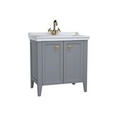 VitrA 62154 80 cm Valarte Gri Alt Modül ve Lavabo Banyo Dolabı