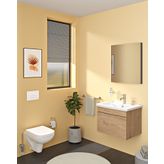 VitrA A44100 Base 400 Uzun Mat Siyah Havluluk