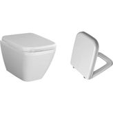 Vitra Integra Kare Rimex Kanalsız Asma Klozet+Vitra Yavaş Kapak - Beyaz