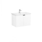 Vitra Root Groove 80 cm Beyaz Kapaklı Banyo Dolabı Alt Modül Lavabo