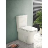 VitrA S20 Duvara Tam Dayalı Klozet 5512L003-0092 Stoperli Kapağı ile Beyaz Kanalsız Tasarım 147-003-909