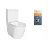 Vitra S55 Round Dtd Kanalsız Takım Klozet, Rezervuar, Dp Kapak, İç Takım