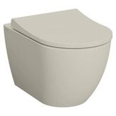 VitrA S60 Smooth Flush Asma Klozet Gizli Montajlı 54 cm Mat Bej 7510B020-0090 - Beyaz