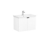 VitrA Vitra Root Groove 80 Cm Beyaz Kapaklı Banyo Dolabı Alt Modül Lavabo
