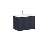 VitrA Vitra Root Groove 80 Cm Lacivert Kapaklı Banyo Dolabı Alt Modül Lavabo Beyaz