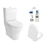 Vitra Zentrum Kanalsız Duvara Sıfır Klozet, Rezervuar, İç Takım Ve Yavaş Kapanan Kapak 7783L003-0092