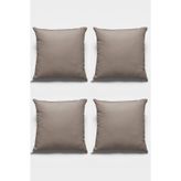 Viva Home 4'Lü 43X43Cm Vizon Çift Taraflı Tay Tüyü Döşemelik Premium Kumaş Dekoratif Kırlent Kılıfı Krl008