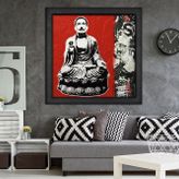 Vivense Budali Yağlı Boya Dokulu Ahşap Tablo