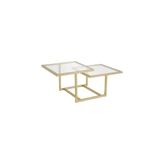 Vivense Chic Gold Metal Cam Orta Sehpa