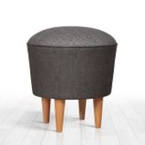 Vivense Collection Sandy Gri Ahşap Ayak Puf