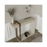 Vivense Desca Dresuar, Traverten Kumtaşı - 91.8 cm x 29.6 cm x 74.2 cm - Bej