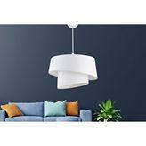 Vivense Evlight Baret Pvc 2 Katlı Sarkıt Avize, Beyaz