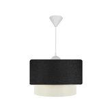 Vivense Evlight Pasta Sarkıt Avize Siyah - 30 cm x 20 cm x 55 cm