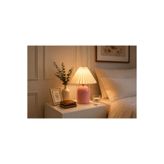Vivense FERAY PİLELİ ABAJUR, PEMBE, 34 CM
