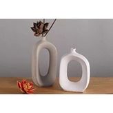 Vivense İSKANDİNAV MODERN VAZO SET, VİZON BEYAZ