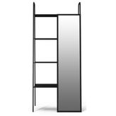 Vivense Lackboard Aynalı Metal Siyah Kitaplık