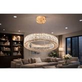 Vivense Larin Kristal Avize, 80 Cm Altın