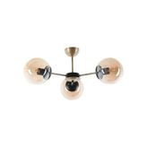 Vivense Lumexx Venüs Üçlü Bal Camlı Avize - Cappuccino