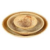 Vivense Oval Yemek Tabaği Seti, Üçlü, Terra