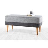 Vivense Randler Bench Puf, Gri
