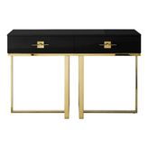 Vivense Rihanna Dresuar, Gold Siyah - 120 cm x 40 cm x 75 cm