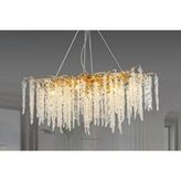 Vivense Selip Kristal Avize, 100 Cm Altın