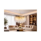 Vivense Selip Kristal Avize, 80 cm - Gold