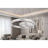 Vivense Tomris LED Avize, Krom, 50 cm