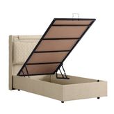Vivense Zagreb Krem 100X200 Baza Başlık Seti