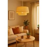 Vivido Home Sera Grande Rattan Hasır Avize