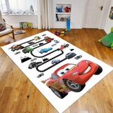 Viyana Home Dijital Baskılı Kaymaz Taban Yıkanabilir Çocuk Odası Oyun Halısı, V-Çocuk-03-Beyaz, - 100 x 300 cm