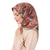 Vizon Karışık Retro Twill İpek Eşarp