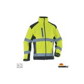 Vizwell™ Softshell Reflektörlü İki Renkli Mont Sarı-Siyah